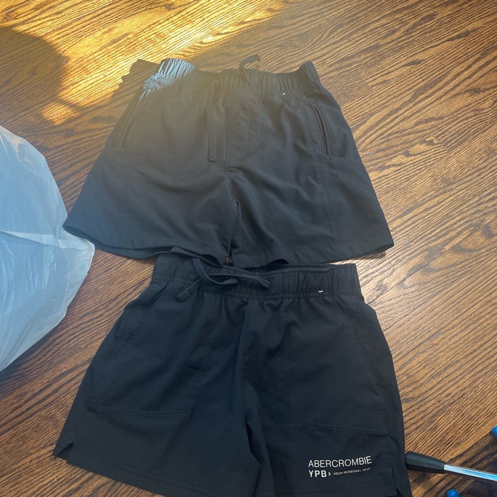 Abercrombie Kids Black Stretch Shorts